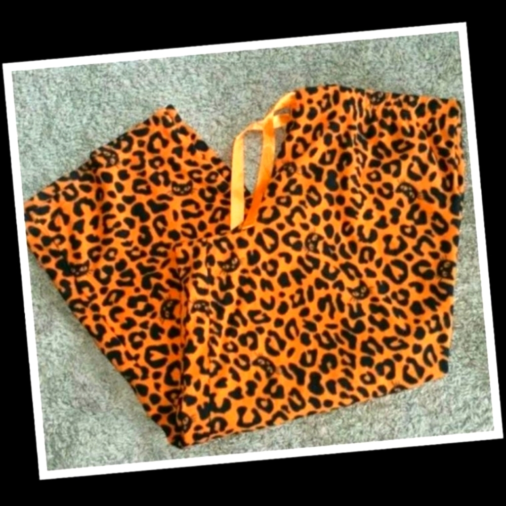 Black Cat Halloween Pajama Bottoms